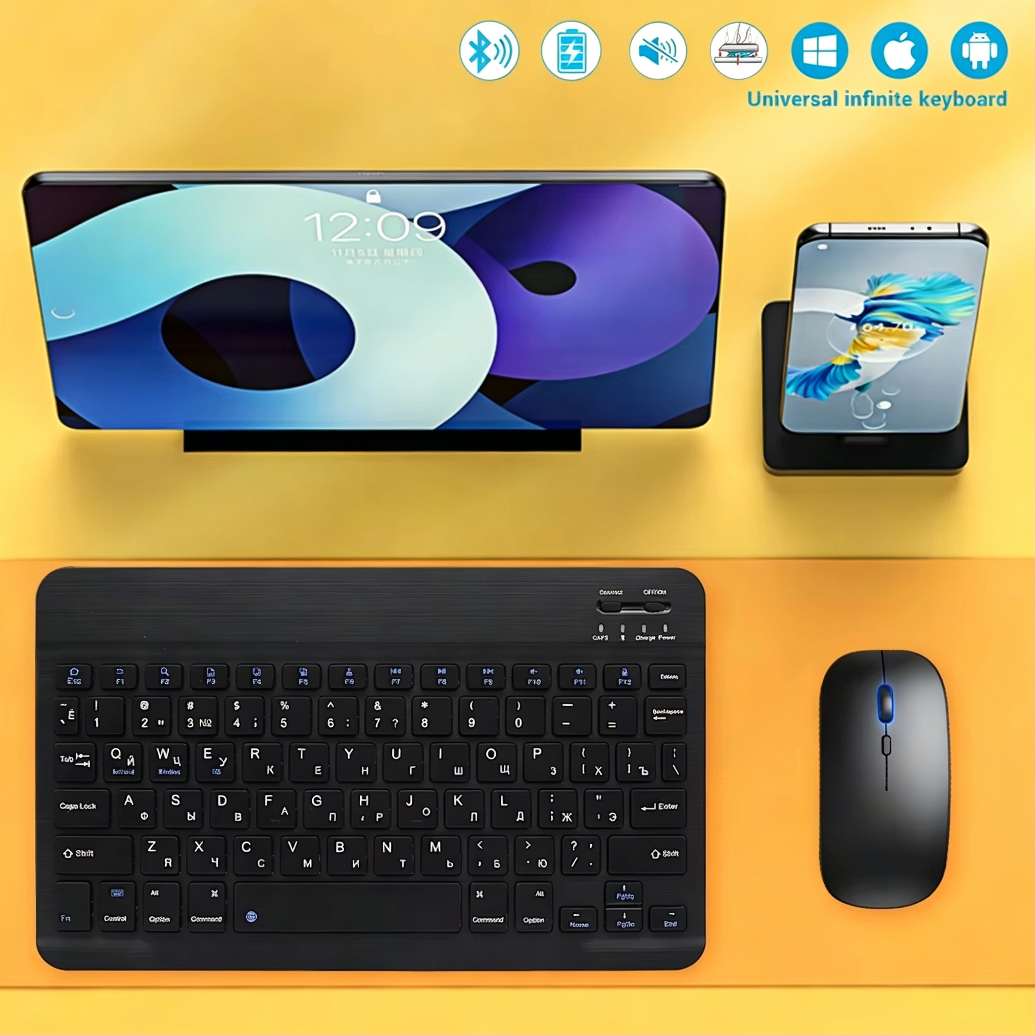 Tablet Ipad Accessories - Bluetooth Wireless Keyboard Universal Mobile Phone