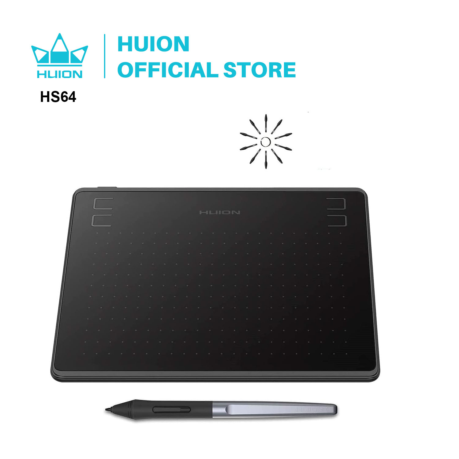 Graphic Tablet Accessories - HUION HS64 6x4 Inches Graphic Drawing