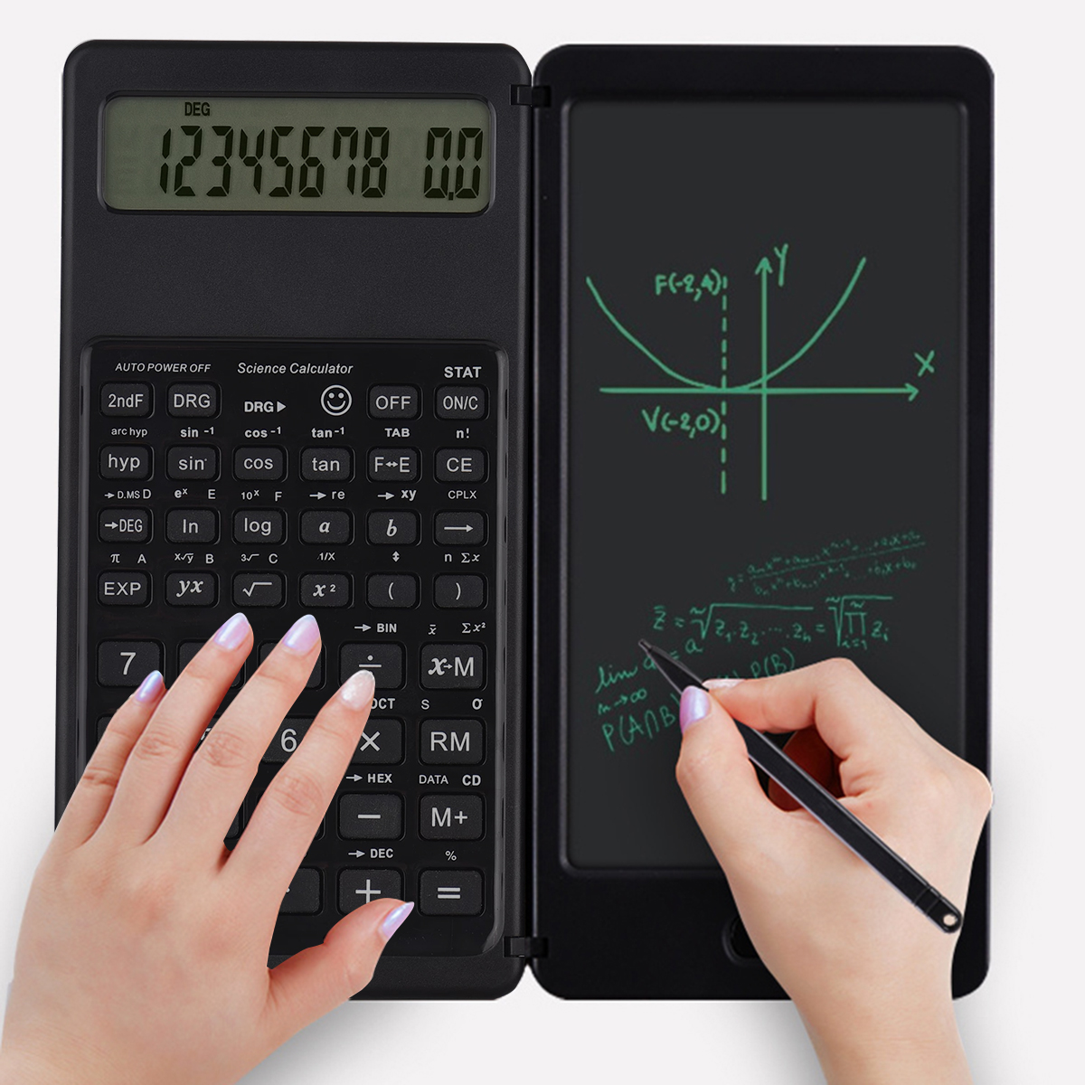 Graphic Tablet Accessories - Foldable Scientific Calculator 10-Digit Digital Large