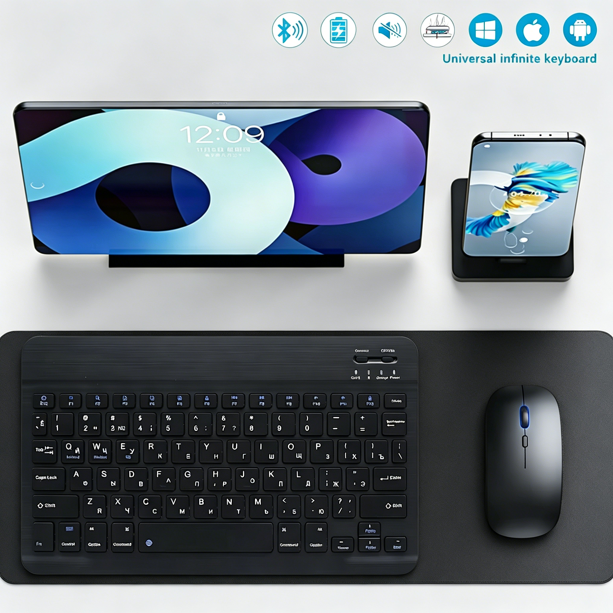 Tablet Ipad Accessories - Bluetooth Wireless Keyboard Mobile Phone Tablet
