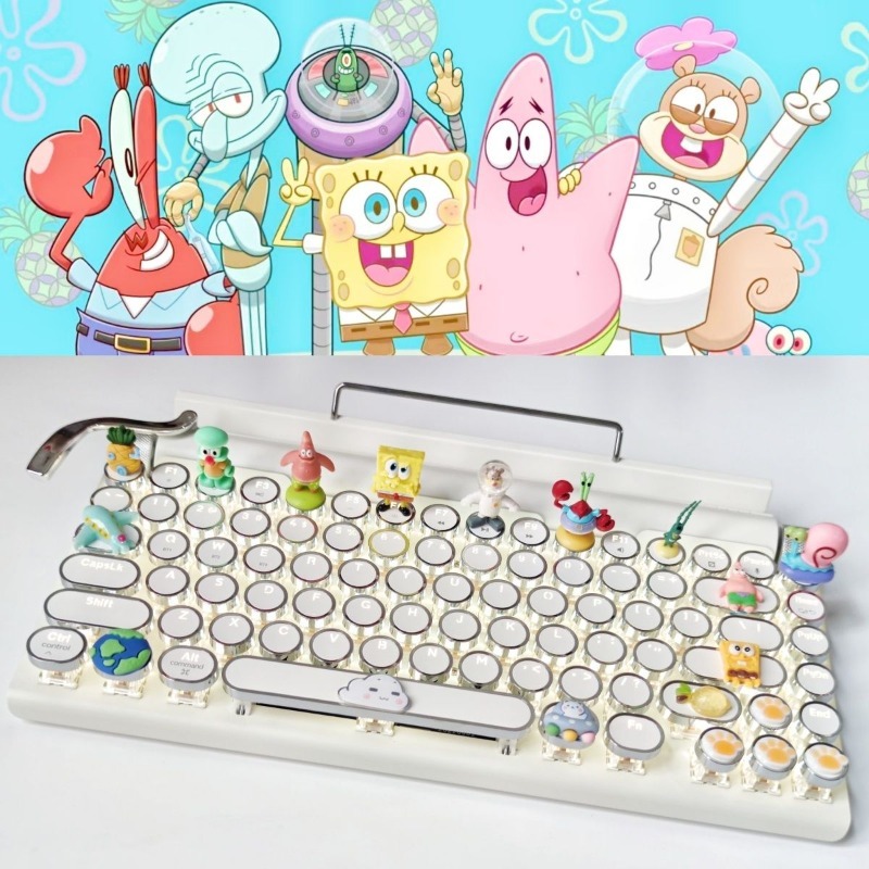 Retro SpongeBo Mechanical Keyb – обзор и цена Tablet Ipad Accessories
