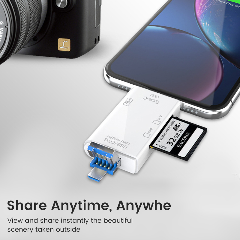 USB Type C Card Reader 6 in 1  – обзор и цена Tablet Accessories For Reading