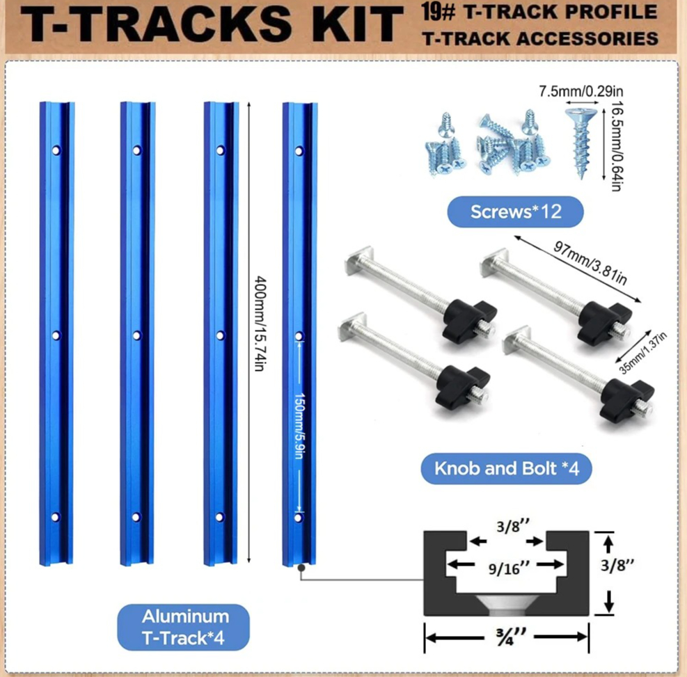 19# T-Track Kit for Router Tab – обзор и цена Tablet Accessories Set