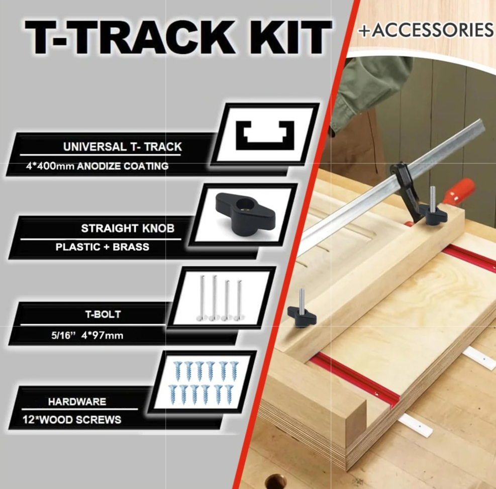 19# T-Track Kit for Router Tab – обзор и цена Tablet Accessories Set