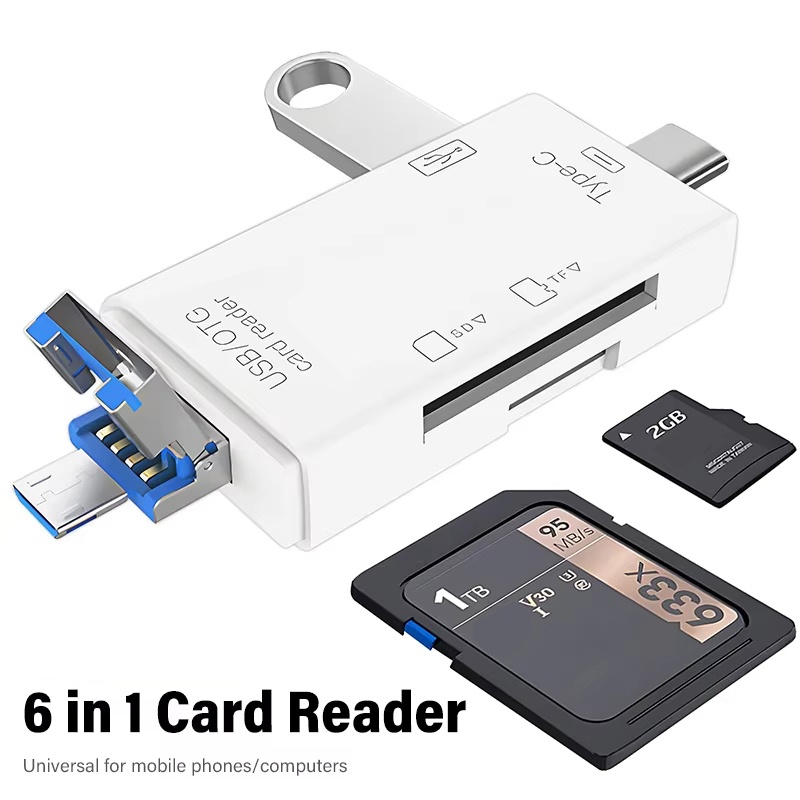 USB 3.0 Card Reader 6 in 1 OTG – обзор и цена Tablet Accessories For Reading