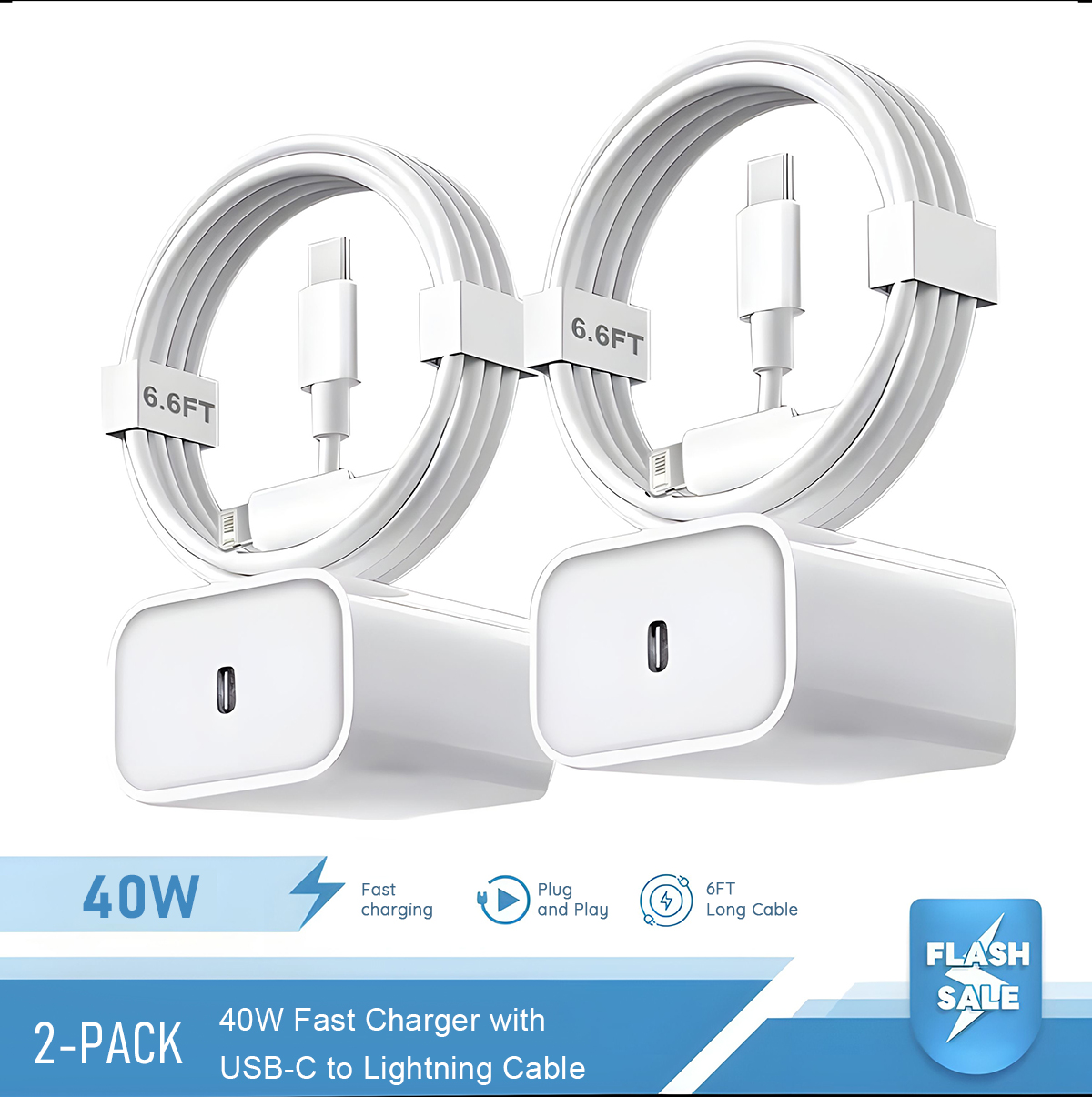 2-4 Set 40W Fast Charger for i – обзор и цена Tablet Accessories Set
